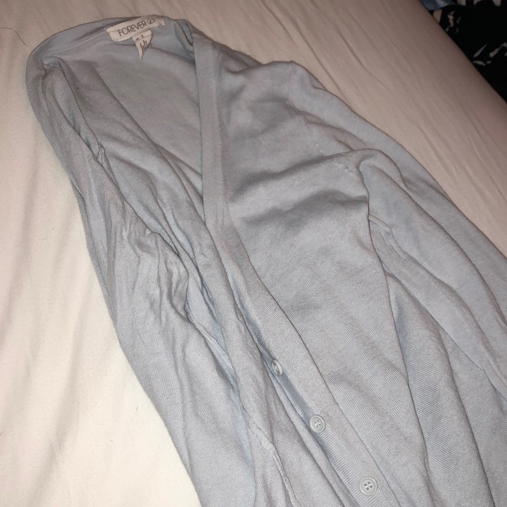 Light blue cardigan